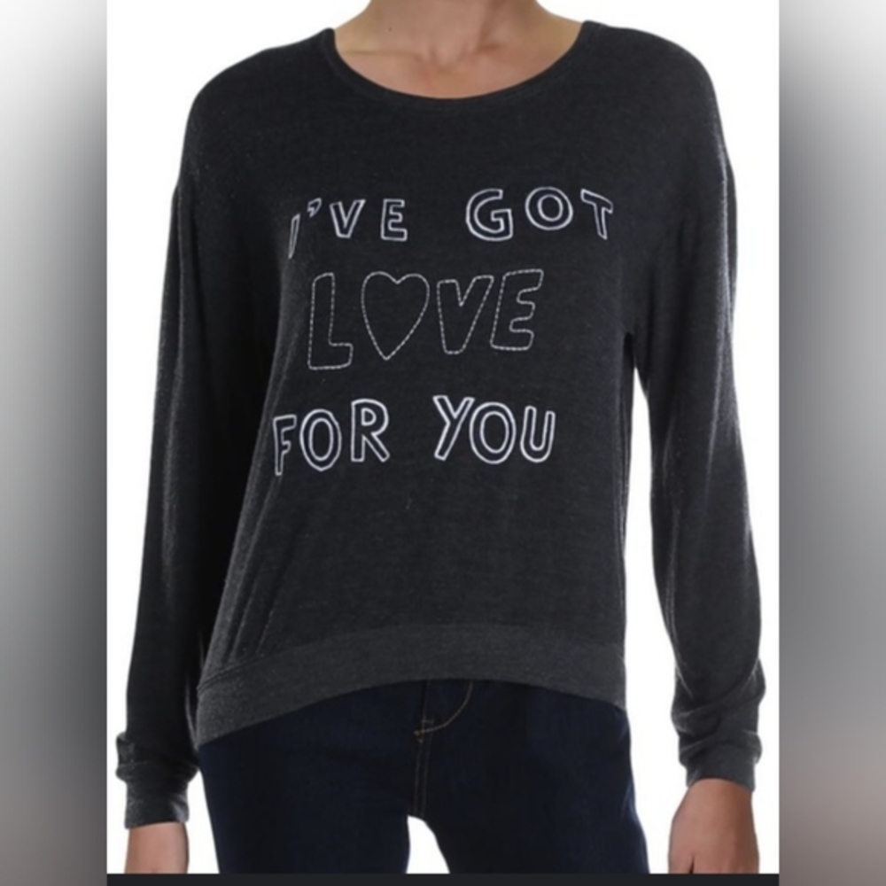 NWT Spiritual Gangster I've Got Love For You lightweight crew neck sweatshirt